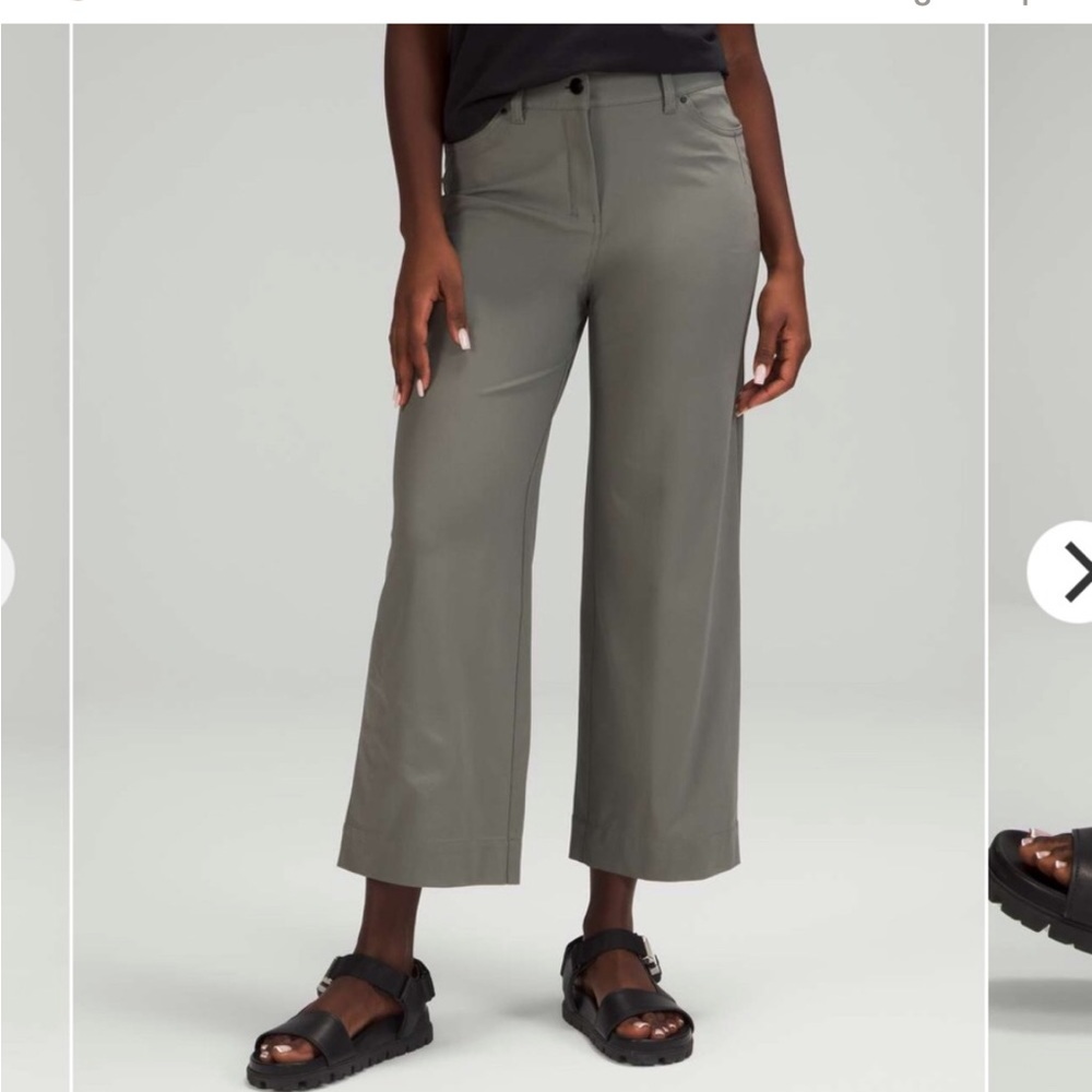 Lululemon City Sleek 5 Pocket Wide-Leg High-Rise 7/8 Length Pant